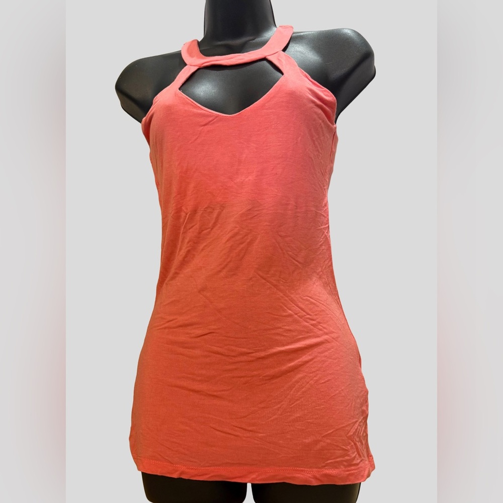 VENUS Vibrant Coral Sleeveless Top